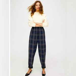 Aritzia~ Wilfred Soleste plaid pants| Small